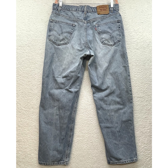 Vintage Levis 550 Jeans Mens 36x30 Blue Relaxed Fit Straight Leg Red Tab 90s - Picture 2 of 15